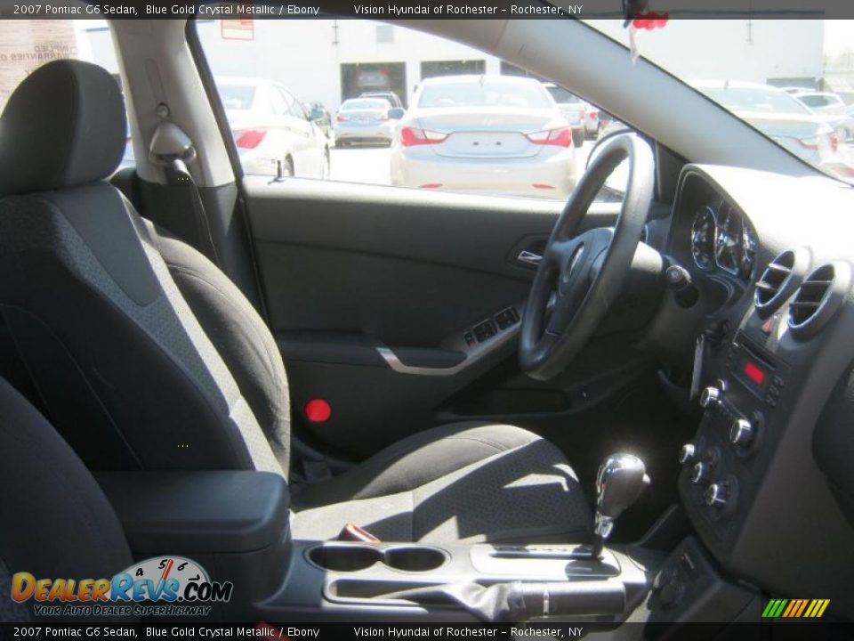 2007 Pontiac G6 Sedan Blue Gold Crystal Metallic / Ebony Photo #7