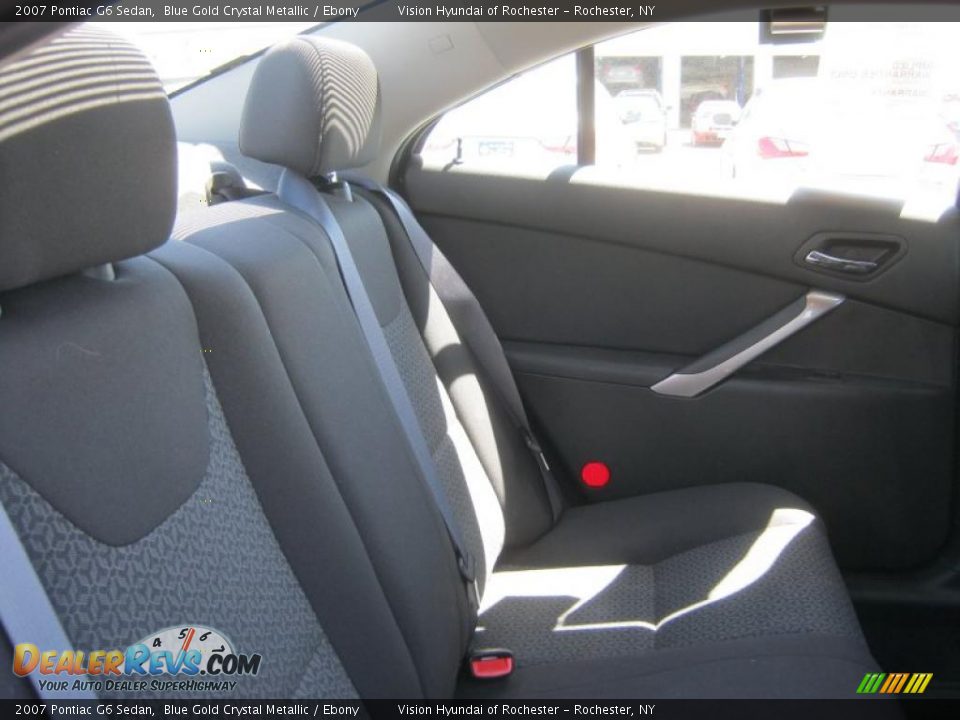 2007 Pontiac G6 Sedan Blue Gold Crystal Metallic / Ebony Photo #8