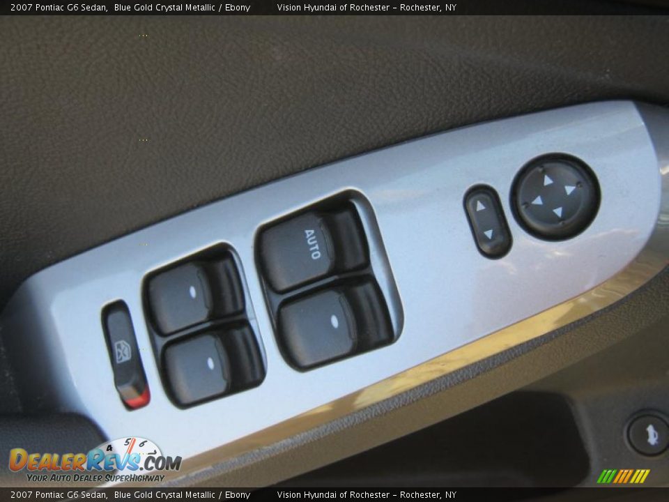 2007 Pontiac G6 Sedan Blue Gold Crystal Metallic / Ebony Photo #10