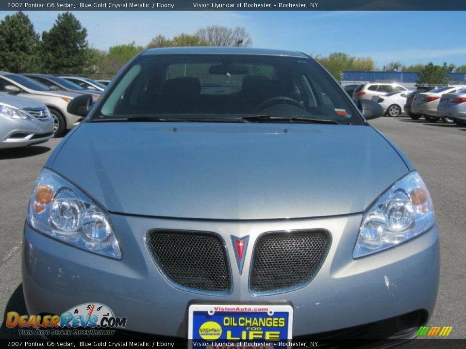 2007 Pontiac G6 Sedan Blue Gold Crystal Metallic / Ebony Photo #15