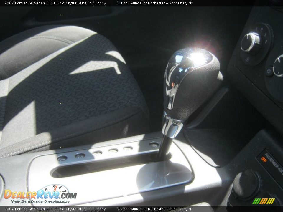 2007 Pontiac G6 Sedan Blue Gold Crystal Metallic / Ebony Photo #18