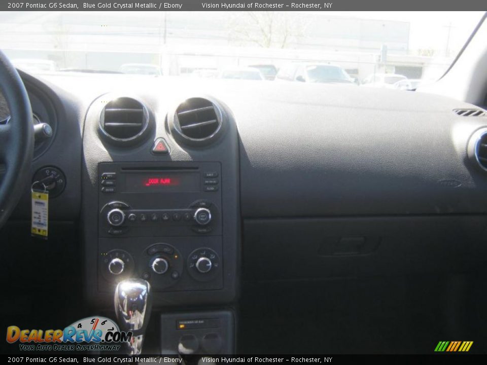2007 Pontiac G6 Sedan Blue Gold Crystal Metallic / Ebony Photo #19
