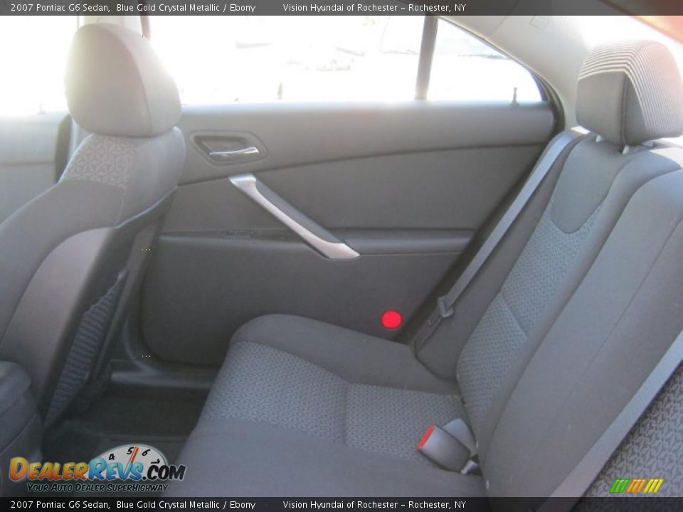 2007 Pontiac G6 Sedan Blue Gold Crystal Metallic / Ebony Photo #20