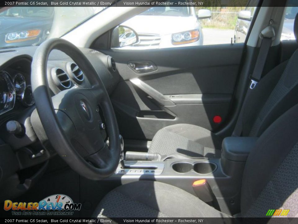2007 Pontiac G6 Sedan Blue Gold Crystal Metallic / Ebony Photo #21