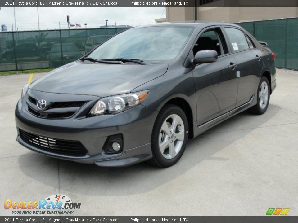 2011 Toyota Corolla S Magnetic Gray Metallic / Dark Charcoal Photo #7