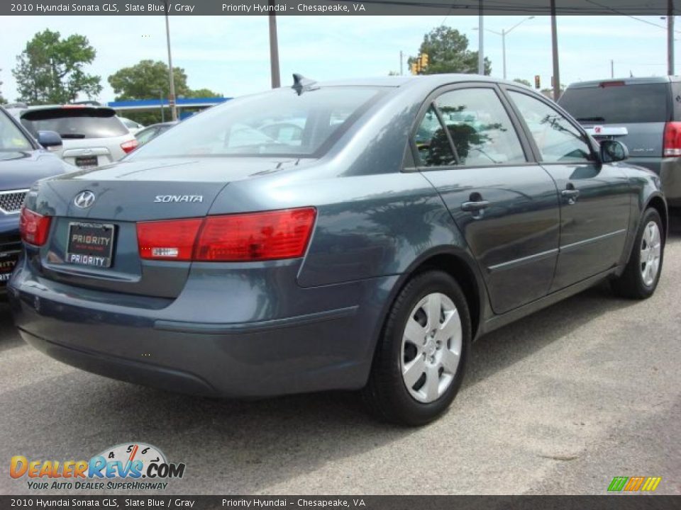 2010 Hyundai Sonata GLS Slate Blue / Gray Photo #3