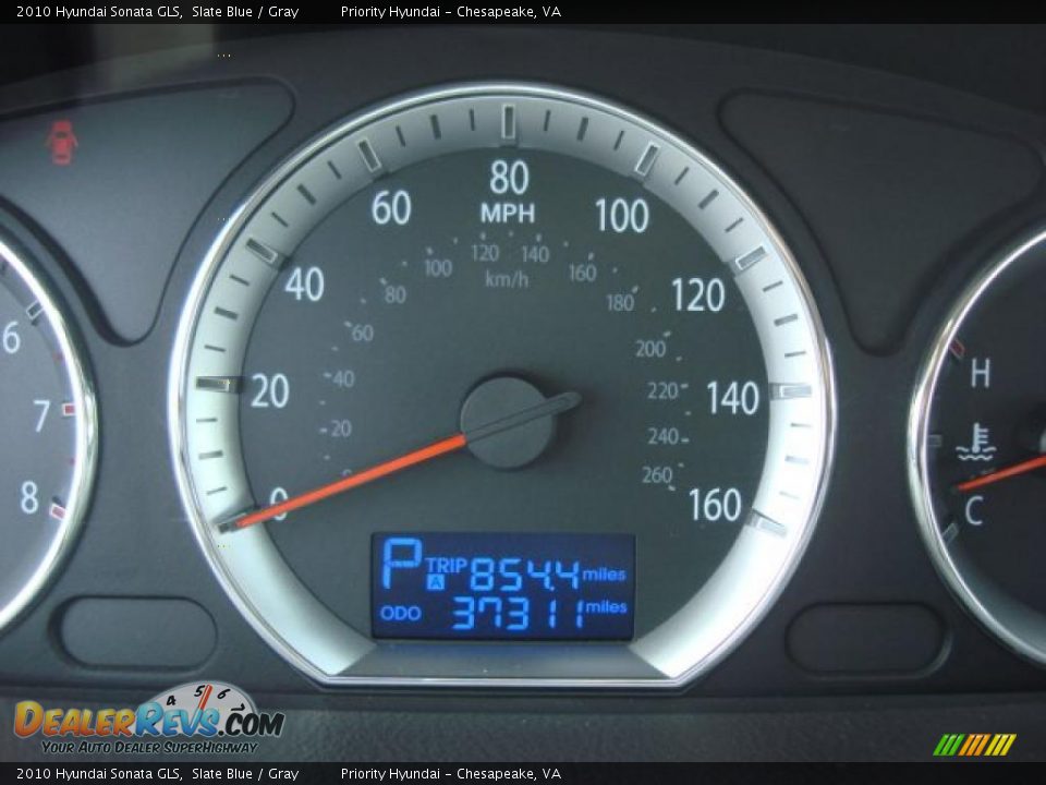 2010 Hyundai Sonata GLS Slate Blue / Gray Photo #11