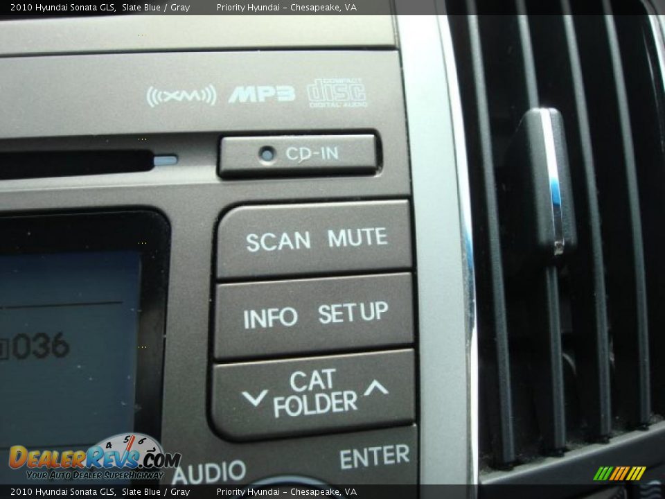 2010 Hyundai Sonata GLS Slate Blue / Gray Photo #13