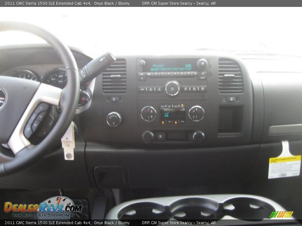 2011 GMC Sierra 1500 SLE Extended Cab 4x4 Onyx Black / Ebony Photo #10