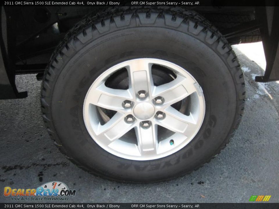 2011 GMC Sierra 1500 SLE Extended Cab 4x4 Onyx Black / Ebony Photo #16