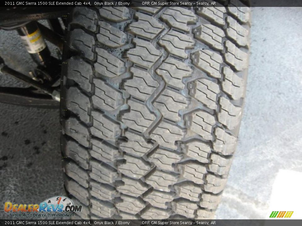 2011 GMC Sierra 1500 SLE Extended Cab 4x4 Onyx Black / Ebony Photo #17