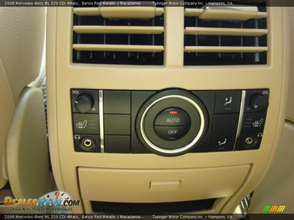 2008 Mercedes-Benz ML 320 CDI 4Matic Barolo Red Metallic / Macadamia Photo #12