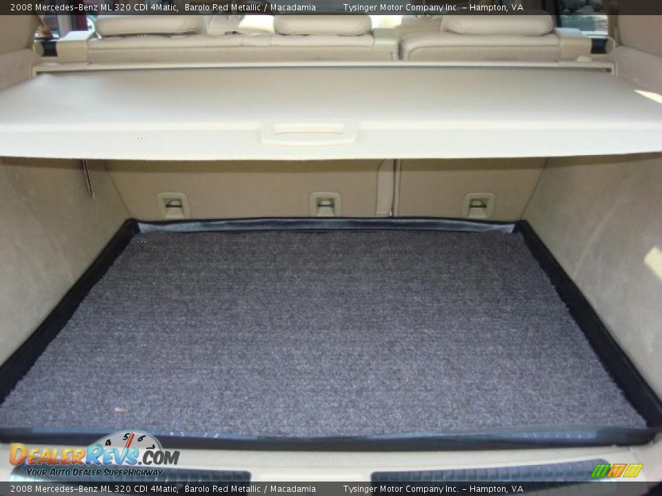 2008 Mercedes-Benz ML 320 CDI 4Matic Barolo Red Metallic / Macadamia Photo #13