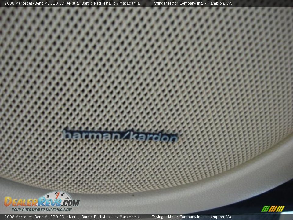 2008 Mercedes-Benz ML 320 CDI 4Matic Barolo Red Metallic / Macadamia Photo #16