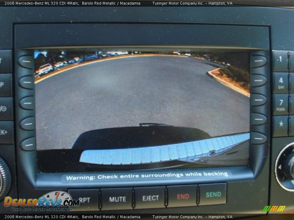 2008 Mercedes-Benz ML 320 CDI 4Matic Barolo Red Metallic / Macadamia Photo #18