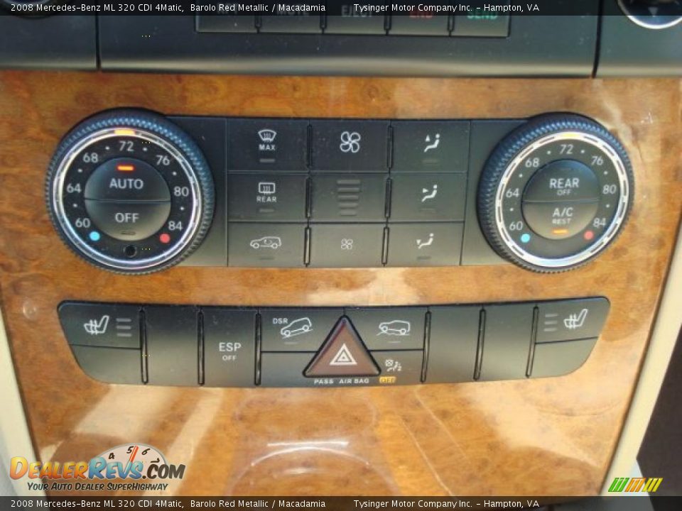 2008 Mercedes-Benz ML 320 CDI 4Matic Barolo Red Metallic / Macadamia Photo #19