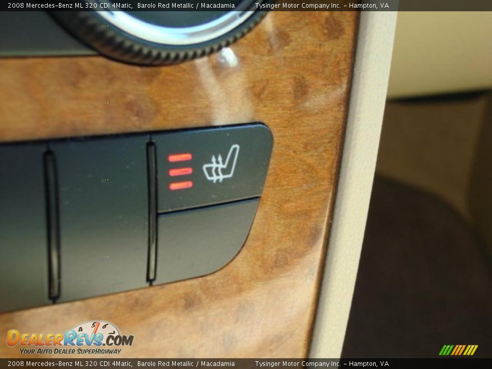 2008 Mercedes-Benz ML 320 CDI 4Matic Barolo Red Metallic / Macadamia Photo #20