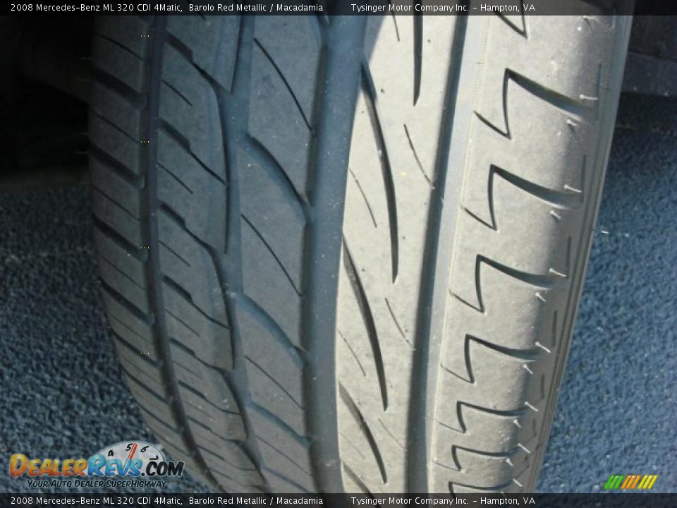 2008 Mercedes-Benz ML 320 CDI 4Matic Barolo Red Metallic / Macadamia Photo #25