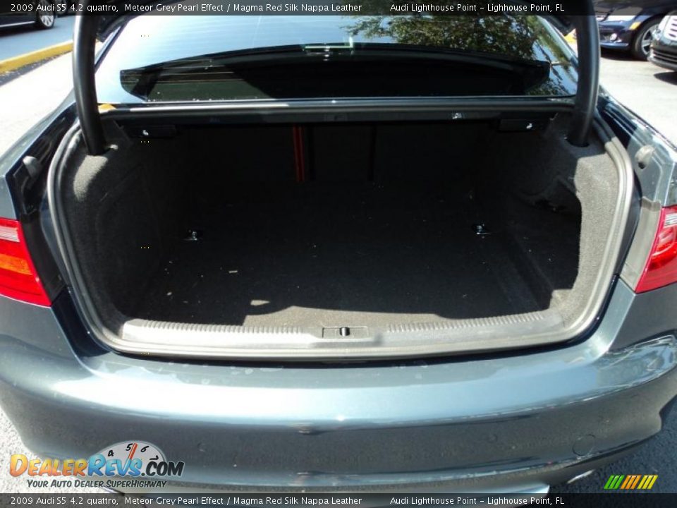 2009 Audi S5 4.2 quattro Meteor Grey Pearl Effect / Magma Red Silk Nappa Leather Photo #6