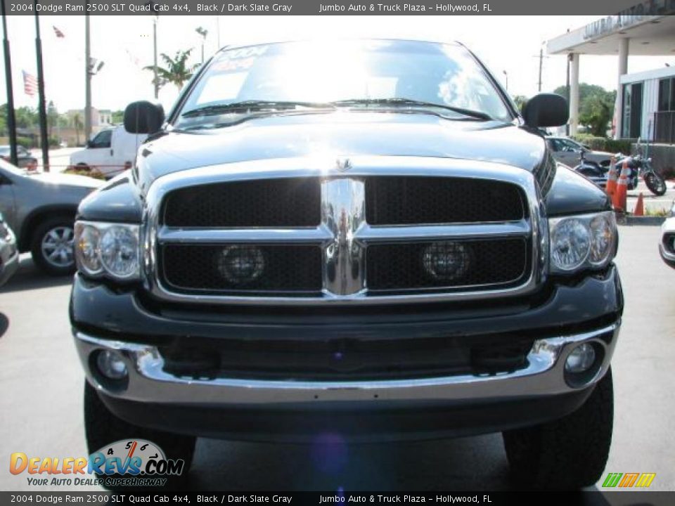 2004 Dodge Ram 2500 SLT Quad Cab 4x4 Black / Dark Slate Gray Photo #3