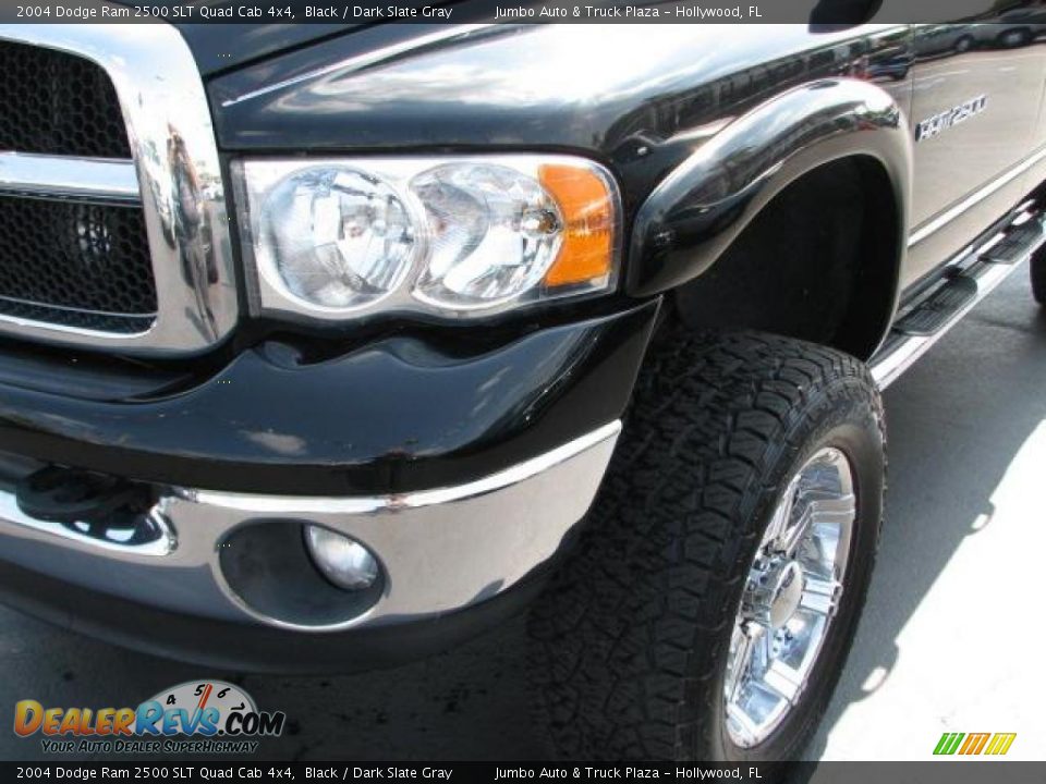 2004 Dodge Ram 2500 SLT Quad Cab 4x4 Black / Dark Slate Gray Photo #4