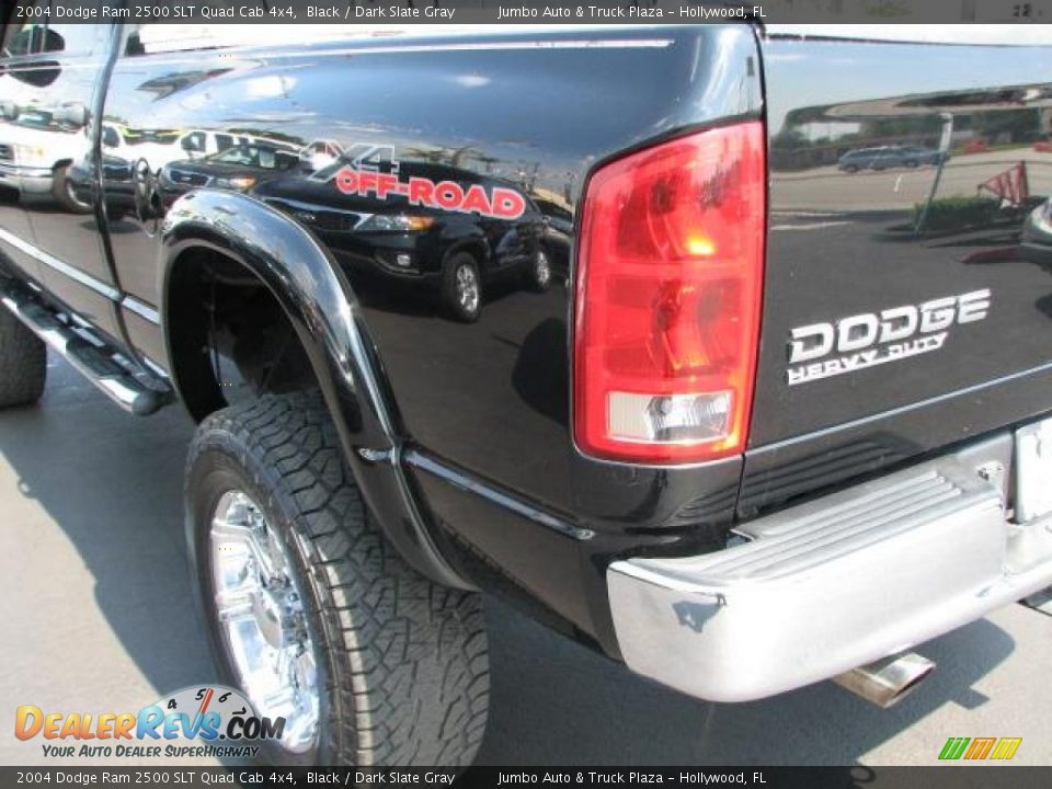 2004 Dodge Ram 2500 SLT Quad Cab 4x4 Black / Dark Slate Gray Photo #7