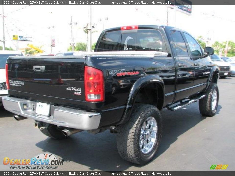 2004 Dodge Ram 2500 SLT Quad Cab 4x4 Black / Dark Slate Gray Photo #11