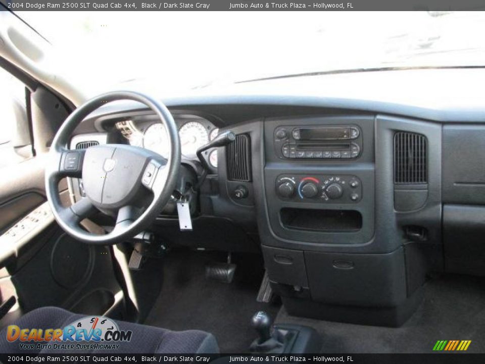 2004 Dodge Ram 2500 SLT Quad Cab 4x4 Black / Dark Slate Gray Photo #16