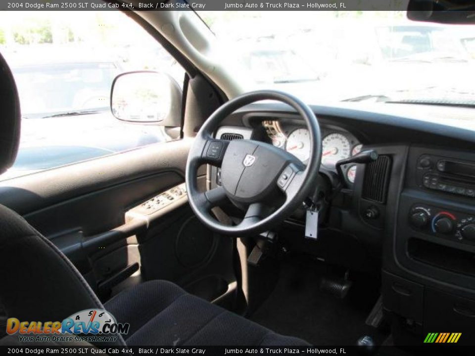 2004 Dodge Ram 2500 SLT Quad Cab 4x4 Black / Dark Slate Gray Photo #17