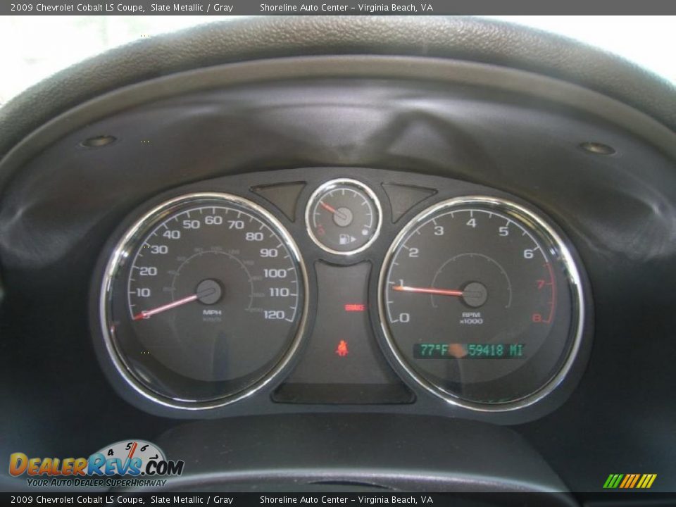 2009 Chevrolet Cobalt LS Coupe Slate Metallic / Gray Photo #17
