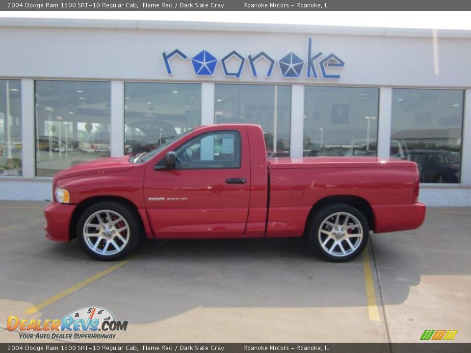 2004 Dodge Ram 1500 SRT-10 Regular Cab Flame Red / Dark Slate Gray Photo #1