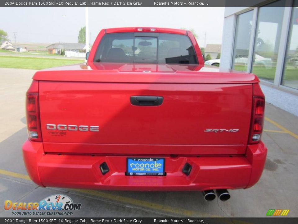 2004 Dodge Ram 1500 SRT-10 Regular Cab Flame Red / Dark Slate Gray Photo #17