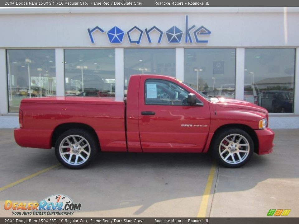 2004 Dodge Ram 1500 SRT-10 Regular Cab Flame Red / Dark Slate Gray Photo #19