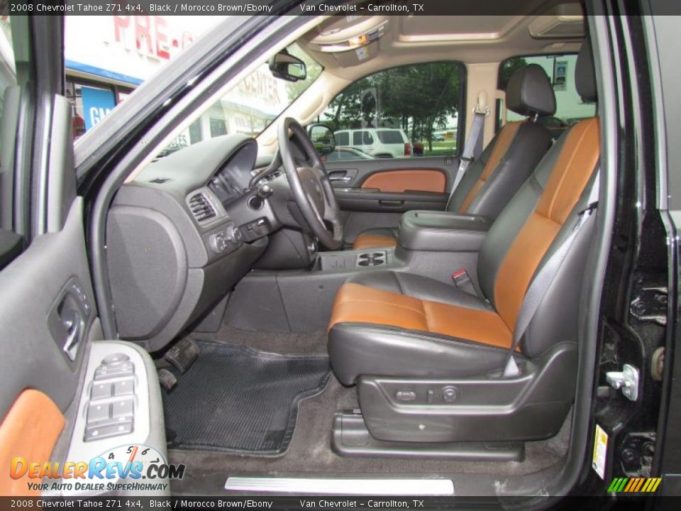 Morocco Brown Ebony Interior 2008 Chevrolet Tahoe Z71 4x4