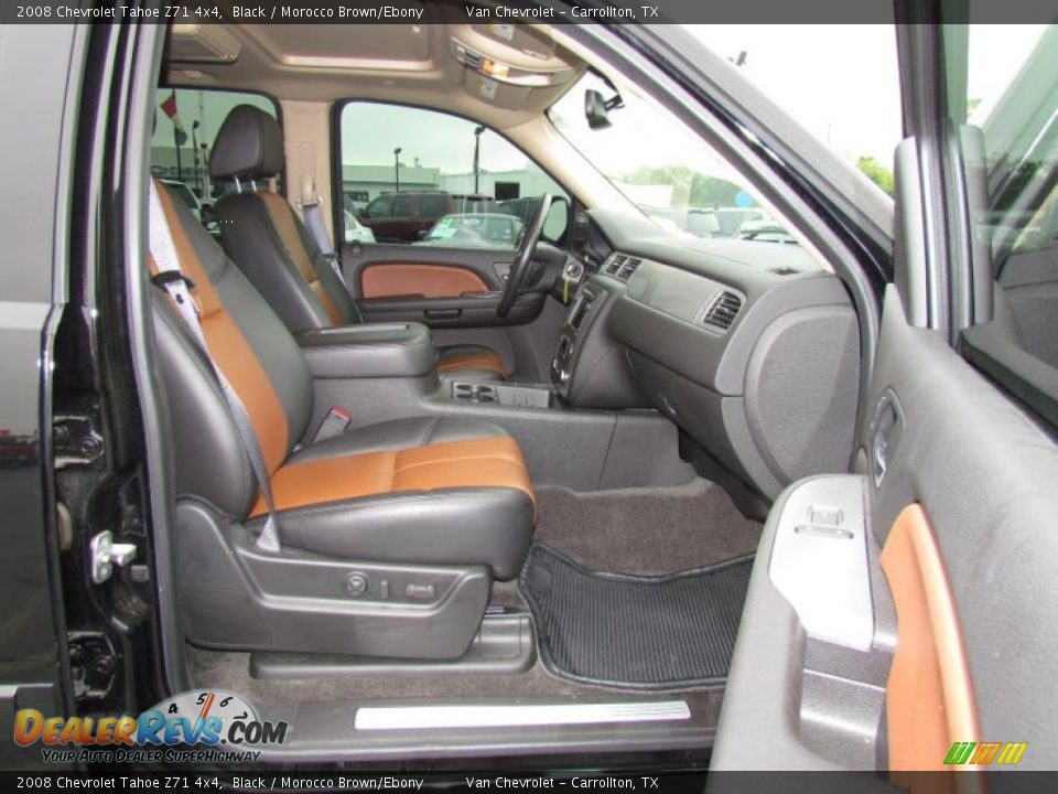 Morocco Brown Ebony Interior 2008 Chevrolet Tahoe Z71 4x4