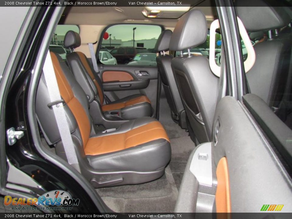 Morocco Brown Ebony Interior 2008 Chevrolet Tahoe Z71 4x4