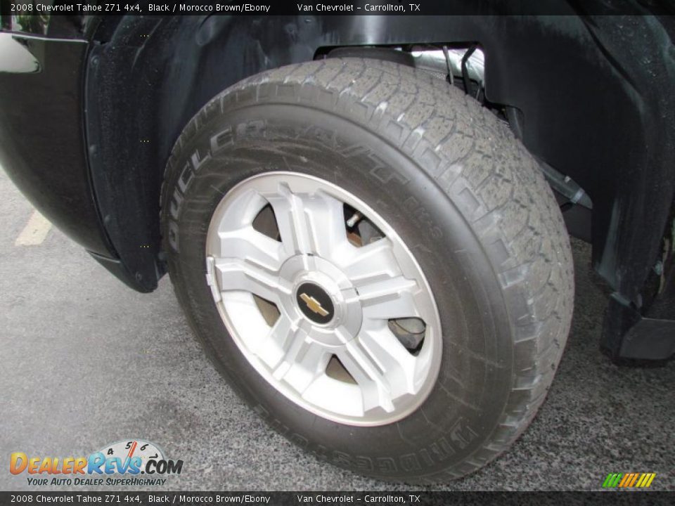 2008 Chevrolet Tahoe Z71 4x4 Black / Morocco Brown/Ebony Photo #21