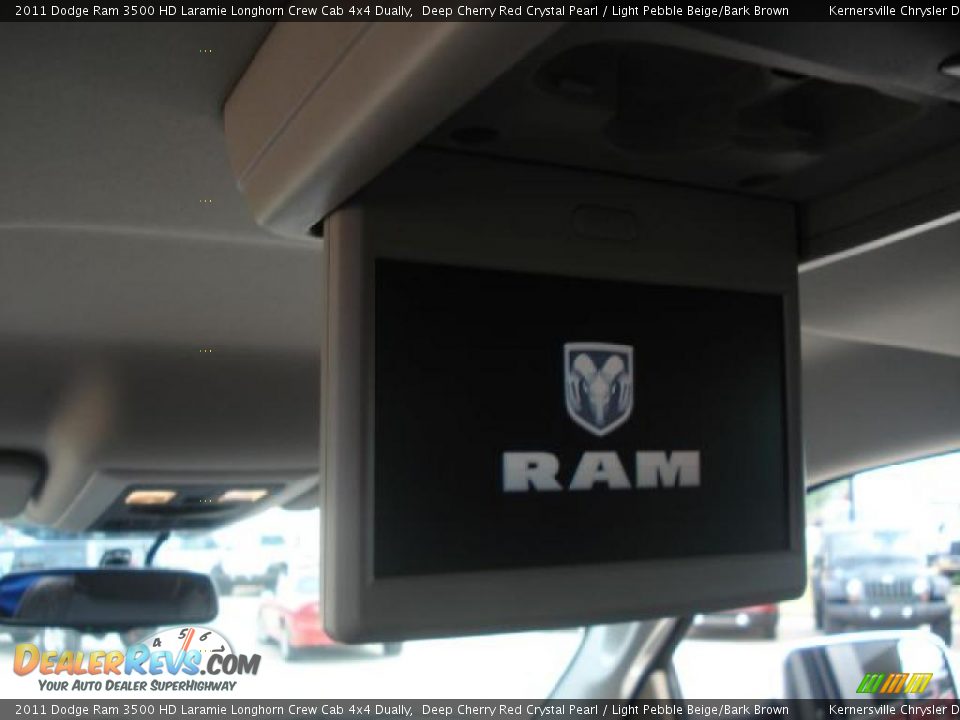 Light Pebble Beige/Bark Brown Interior - 2011 Dodge Ram 3500 HD Laramie Longhorn Crew Cab 4x4 Dually Photo #13