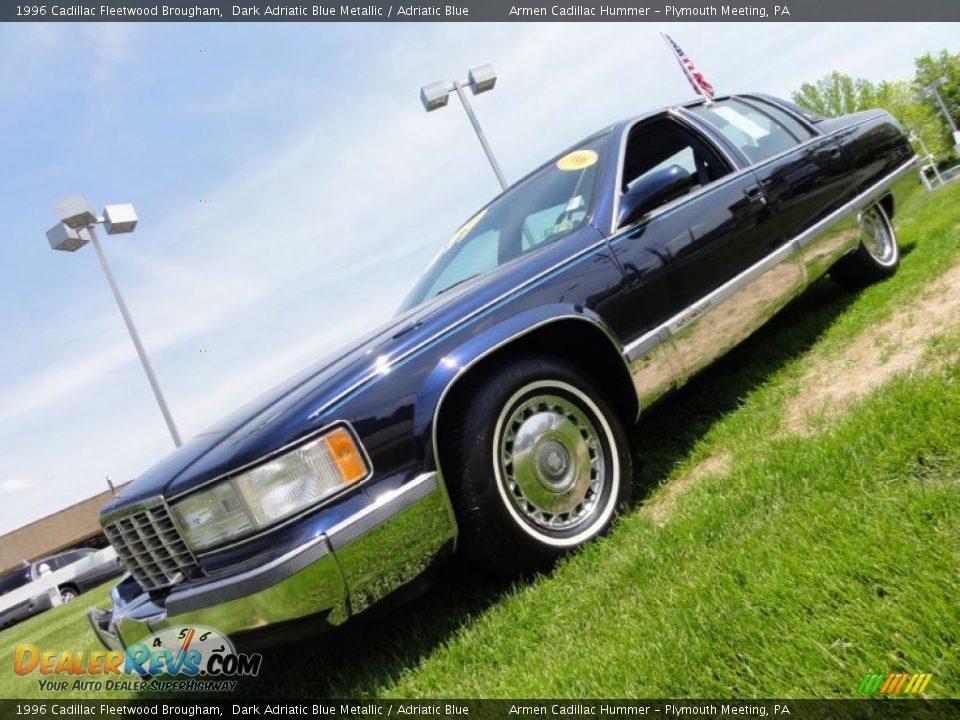 1996 Cadillac Fleetwood Brougham Dark Adriatic Blue Metallic / Adriatic Blue Photo #1