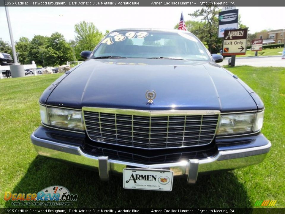 1996 Cadillac Fleetwood Brougham Dark Adriatic Blue Metallic / Adriatic Blue Photo #3