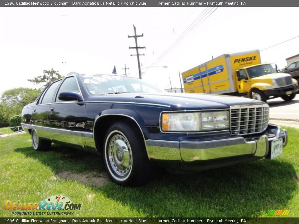 1996 Cadillac Fleetwood Brougham Dark Adriatic Blue Metallic / Adriatic Blue Photo #5