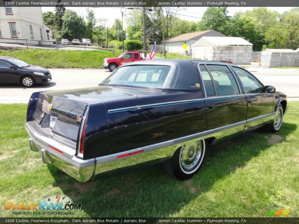 Dark Adriatic Blue Metallic 1996 Cadillac Fleetwood Brougham Photo #8