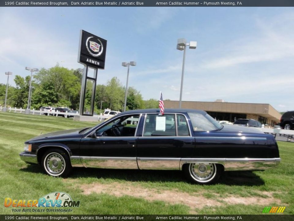 1996 Cadillac Fleetwood Brougham Dark Adriatic Blue Metallic / Adriatic Blue Photo #11