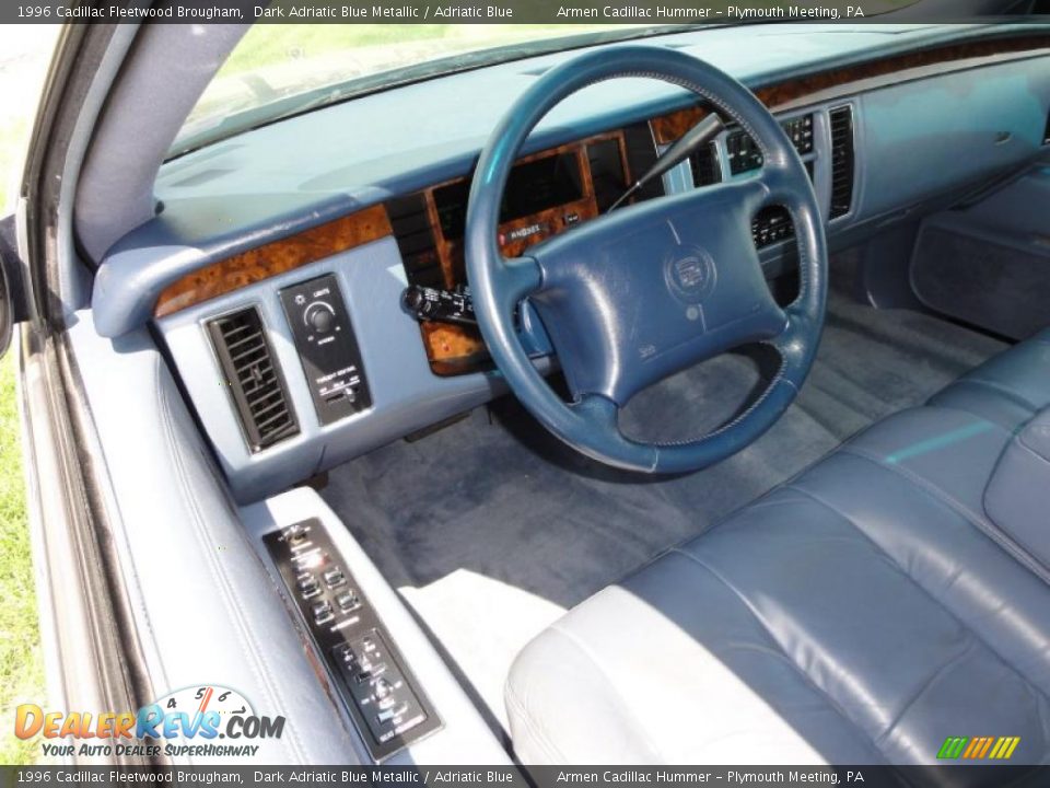 Adriatic Blue Interior - 1996 Cadillac Fleetwood Brougham Photo #12