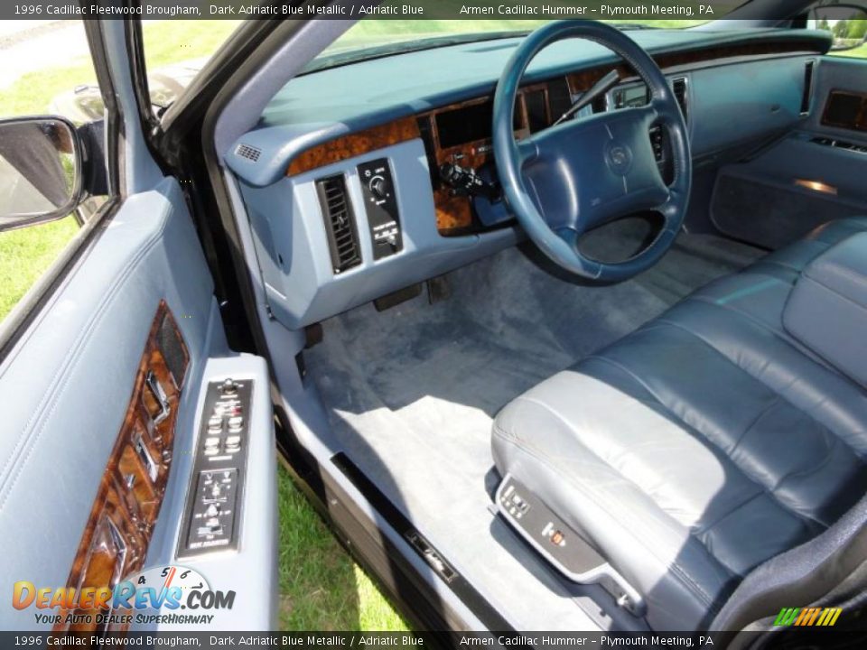 Adriatic Blue Interior - 1996 Cadillac Fleetwood Brougham Photo #13