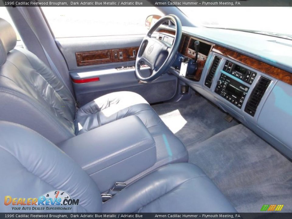 Adriatic Blue Interior - 1996 Cadillac Fleetwood Brougham Photo #19