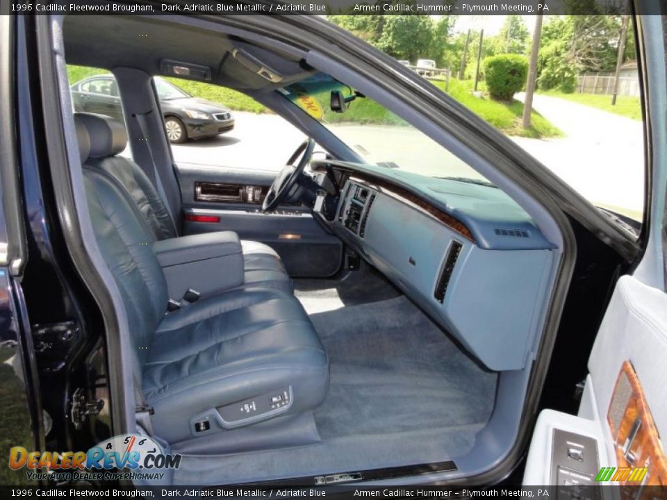 Adriatic Blue Interior - 1996 Cadillac Fleetwood Brougham Photo #20