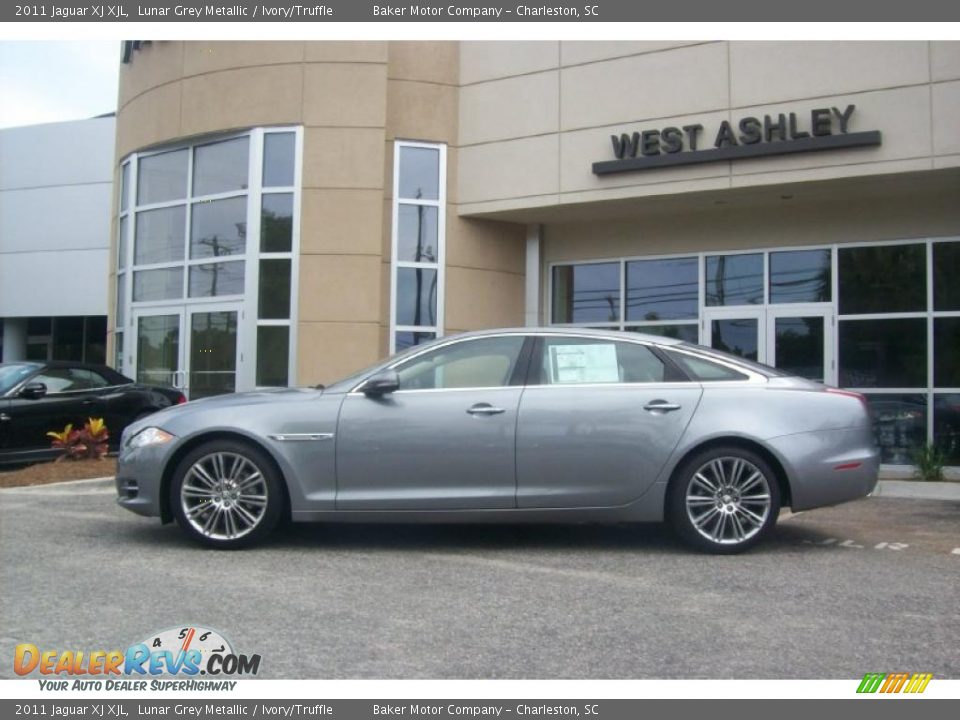 2011 Jaguar XJ XJL Lunar Grey Metallic / Ivory/Truffle Photo #2