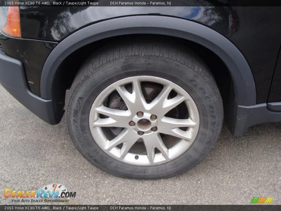 2003 Volvo XC90 T6 AWD Black / Taupe/Light Taupe Photo #3