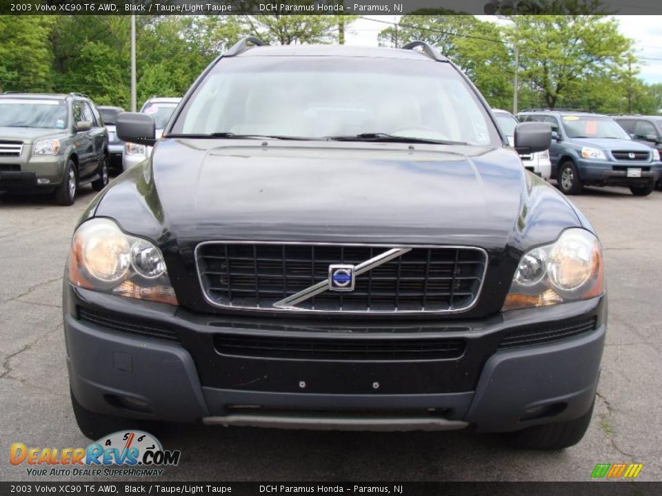 2003 Volvo XC90 T6 AWD Black / Taupe/Light Taupe Photo #5